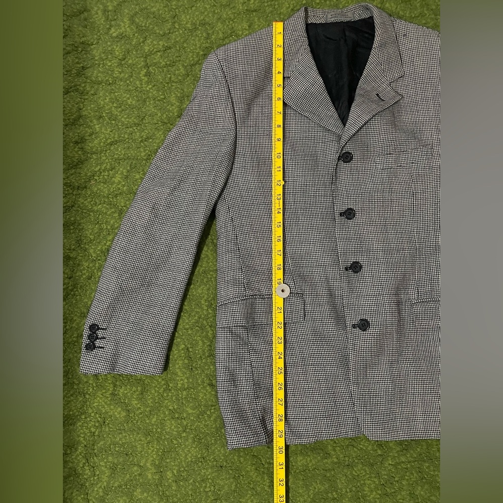 Vintage Mondo Uomo Black and White Checkered Blazer - Picture 9 of 14